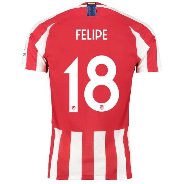 Tailandia Camiseta Atletico Madrid NO.18 Felipe 2019-20 Rojo